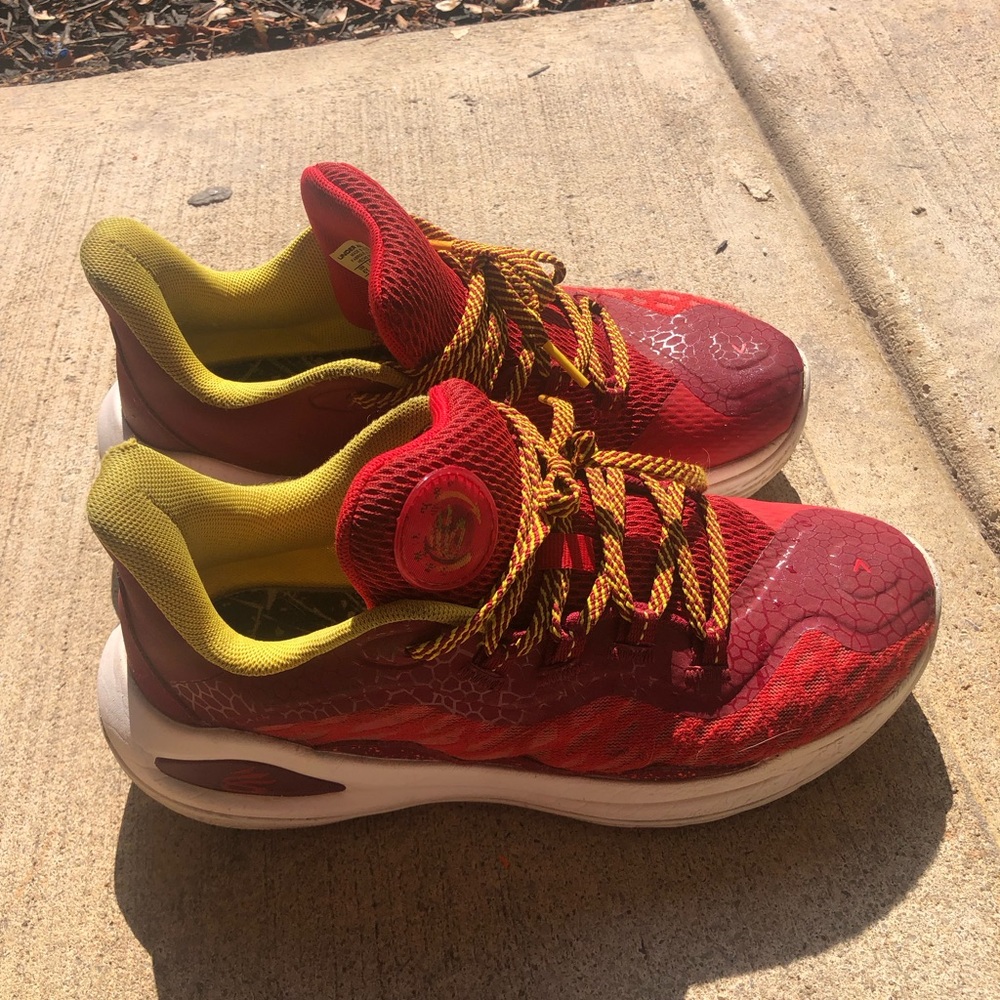Red Steph Curry 11 Red Dragon Bruce Lee